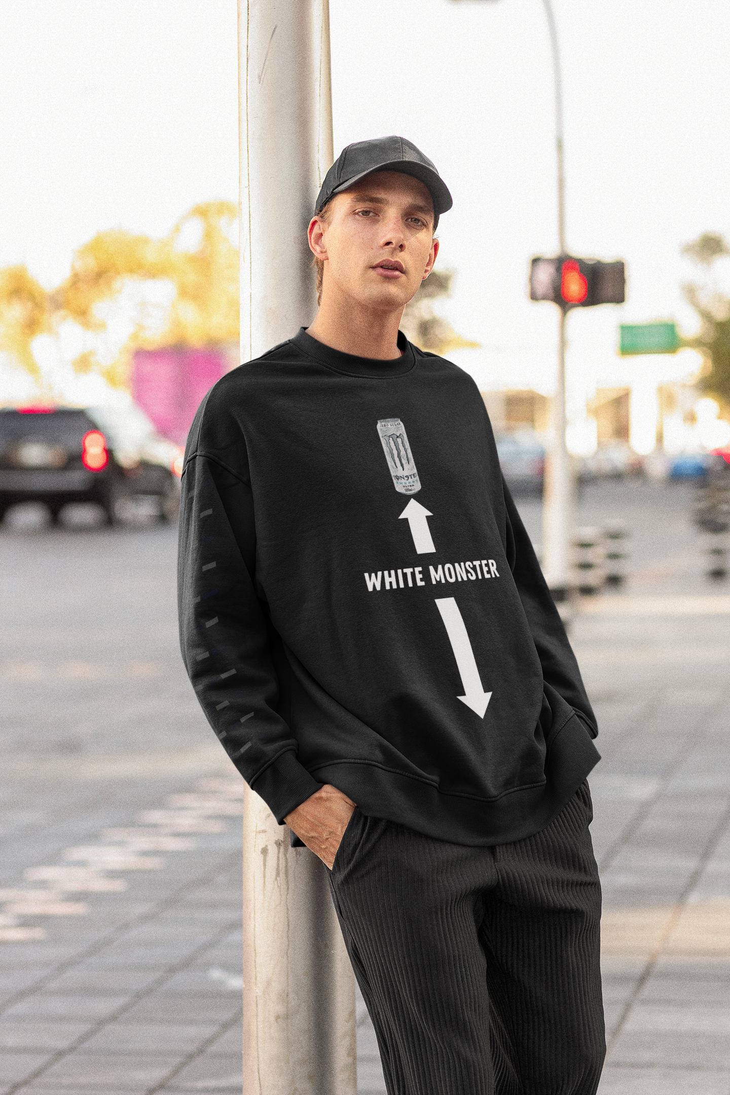 White Monster Sweatshirt
