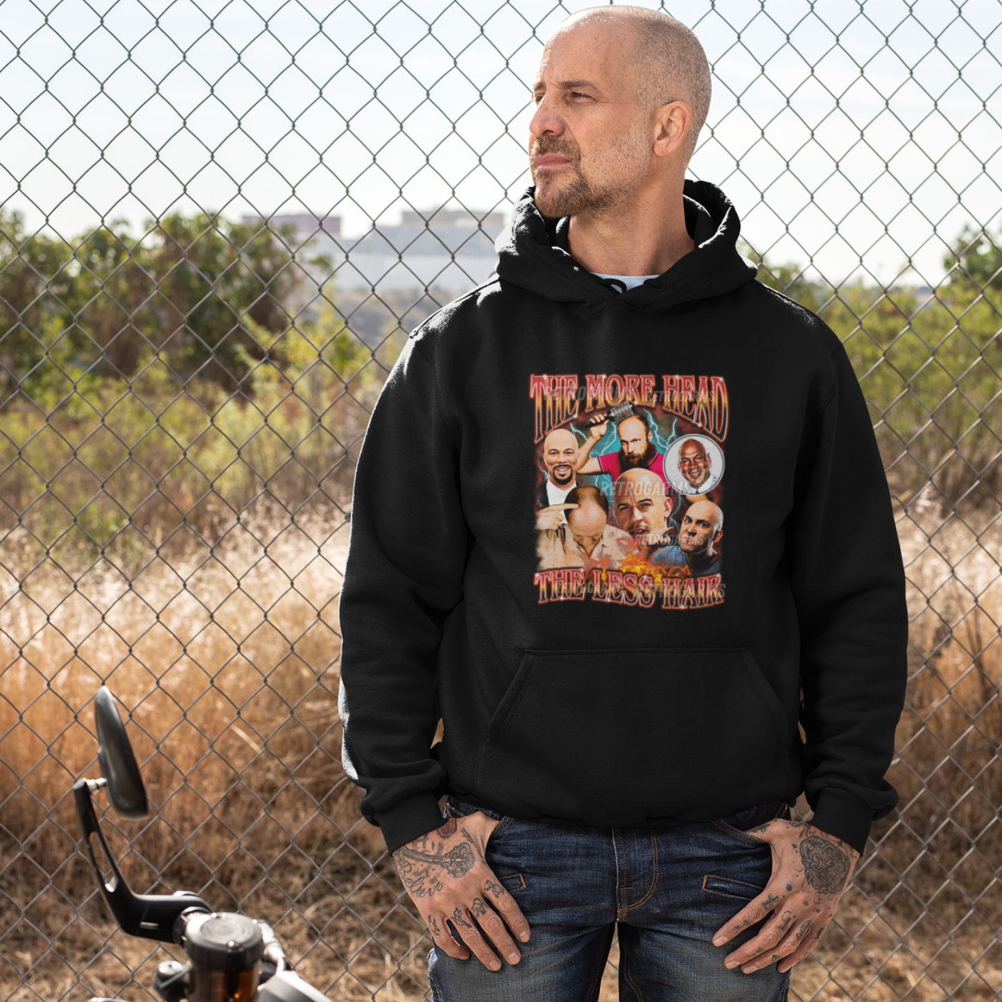 The More Head X The Less Hair Hoodie
