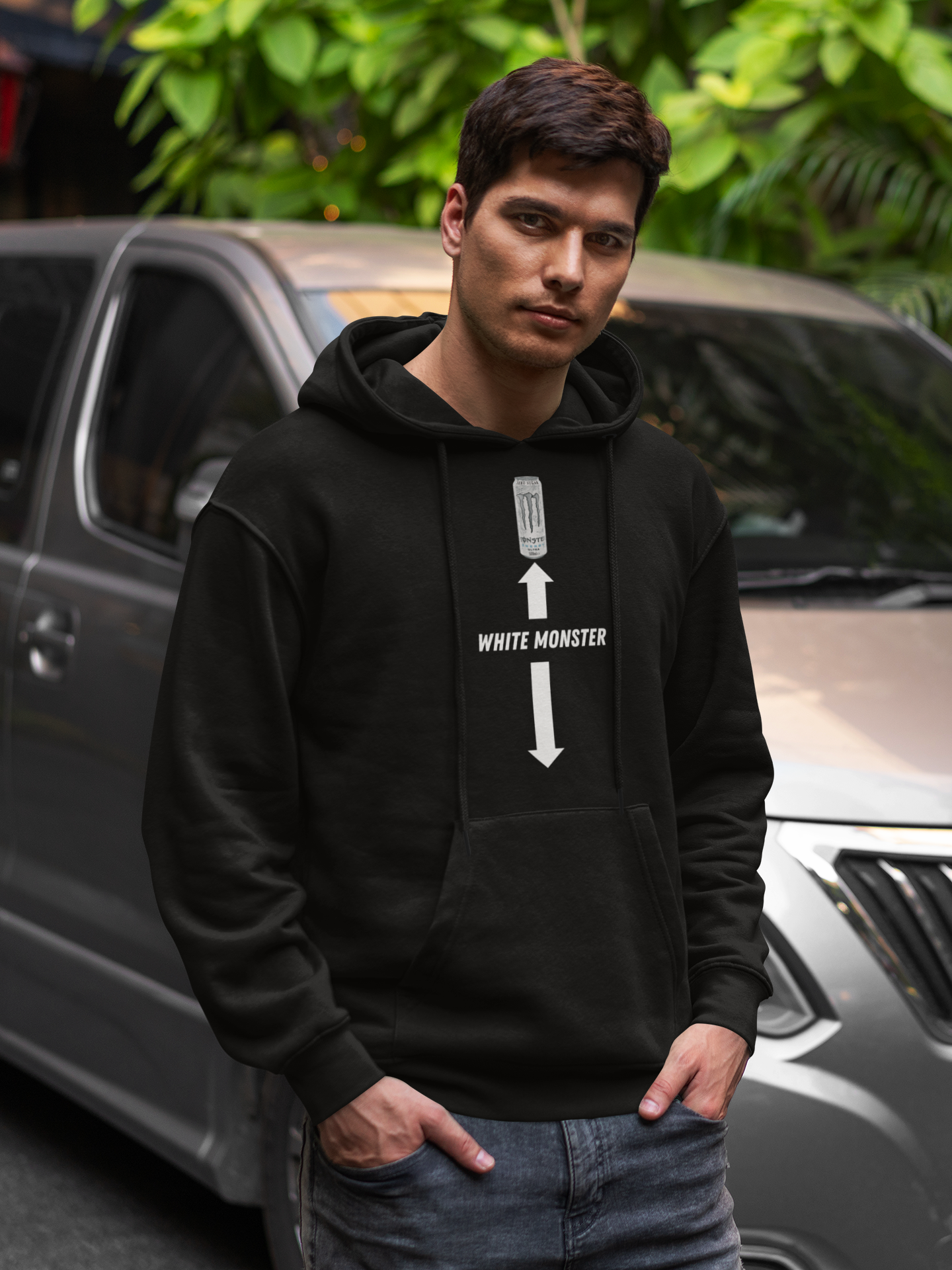 White Monster Hoodie
